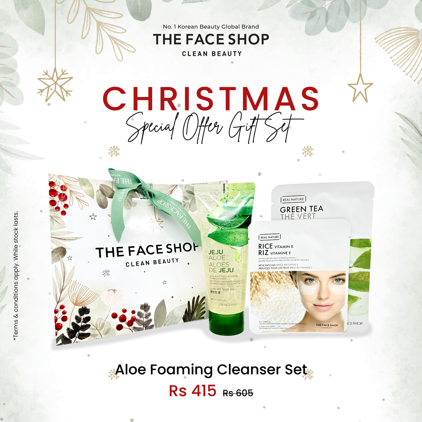 ALOE FOAMING CLEANSER - CHRISTMAS SETS