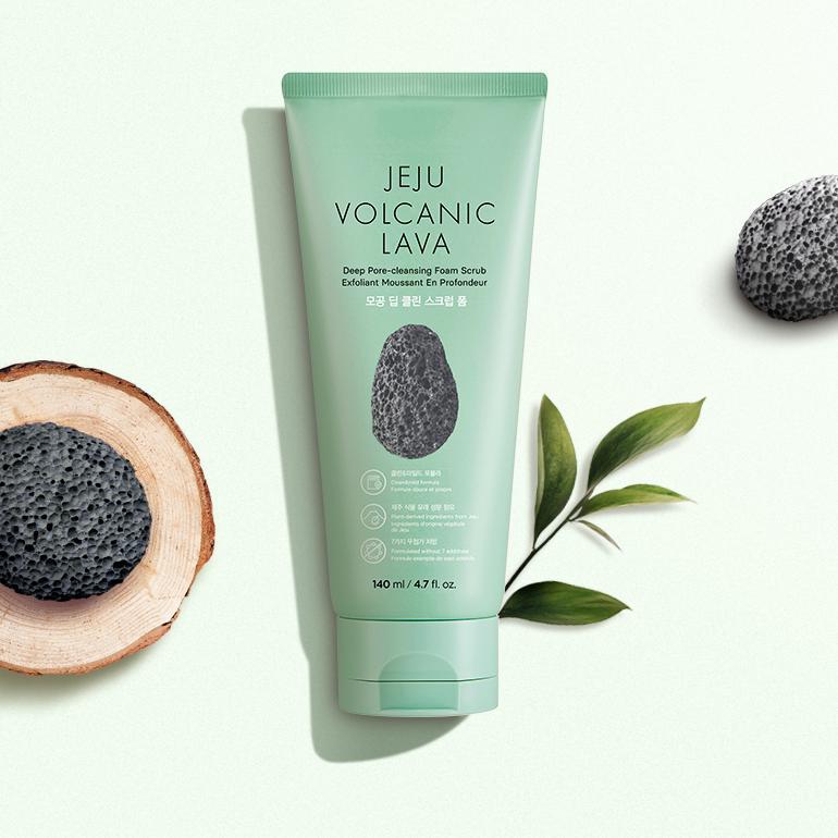 JEJU VOLCANIC LAVA DEEP PORE CLEANSING FOAM SCRUB - 140ML