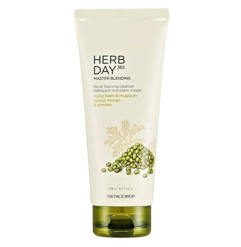 HERB DAY 365 MASTER BLENDING FACIAL FOAMING CLEANSER MUNG BEAN & MUG WORT - 170ml