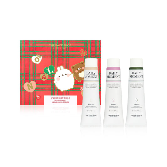 MOLANG DAILY MOMENT VEGAN HAND CREAM SET - 30ml x 3